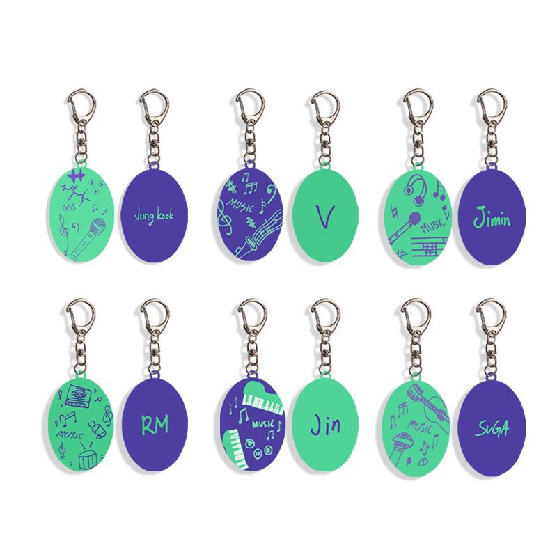 BTS MERCH SET OF 7 POP UP KEYRINGS
