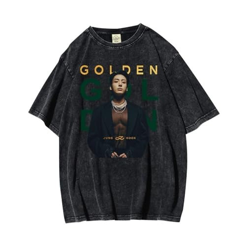 JUNGKOOK GOLDEN MERCH T SHIRT 100% COTTON