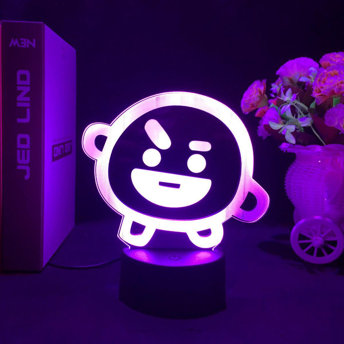 BT21 LAMP LED COLOR CHANGING LIGHT (16 COLORS) WITH REMOTE CONTROL