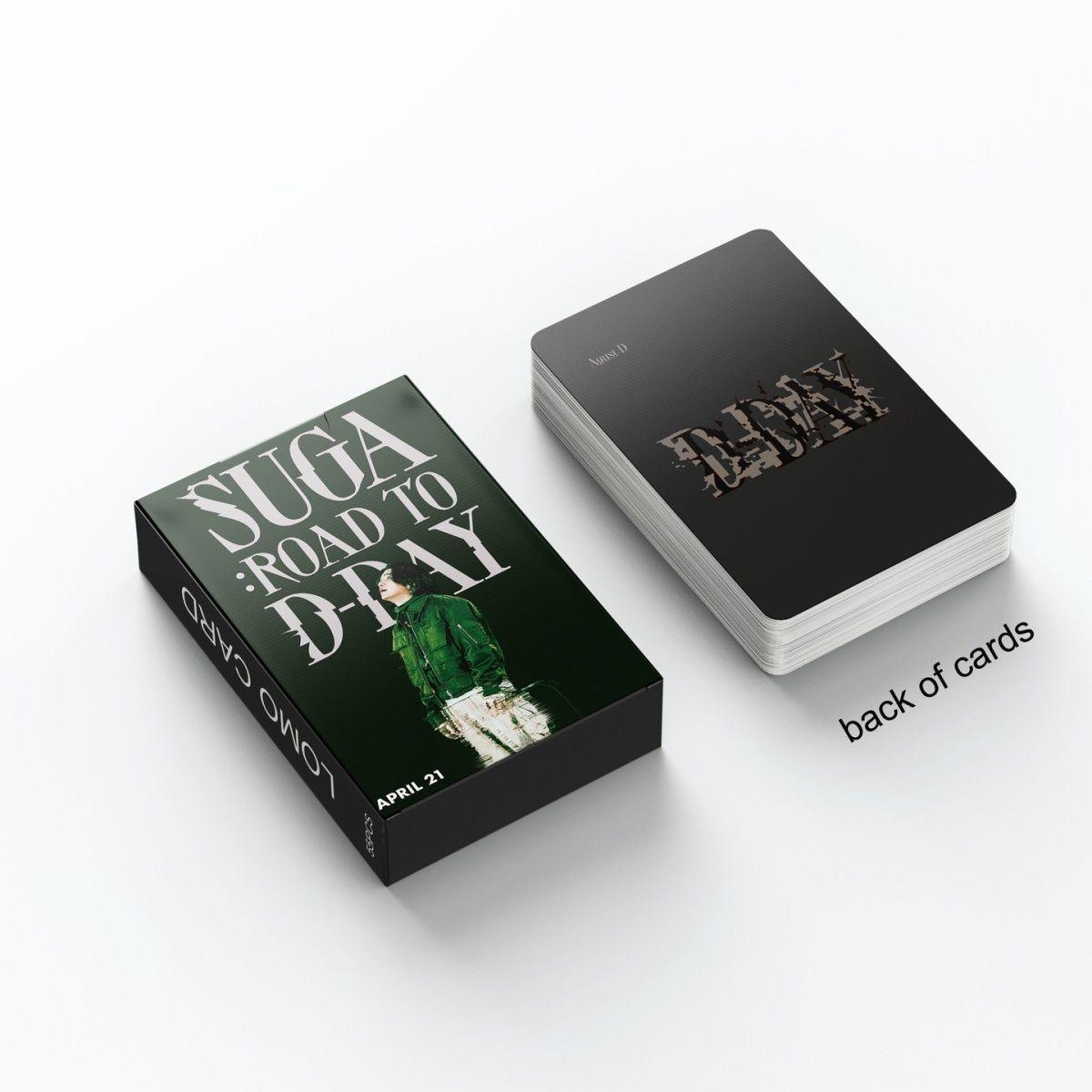 PHOTOCARDS SUGA ROAD TO D'DAY 55 PCS