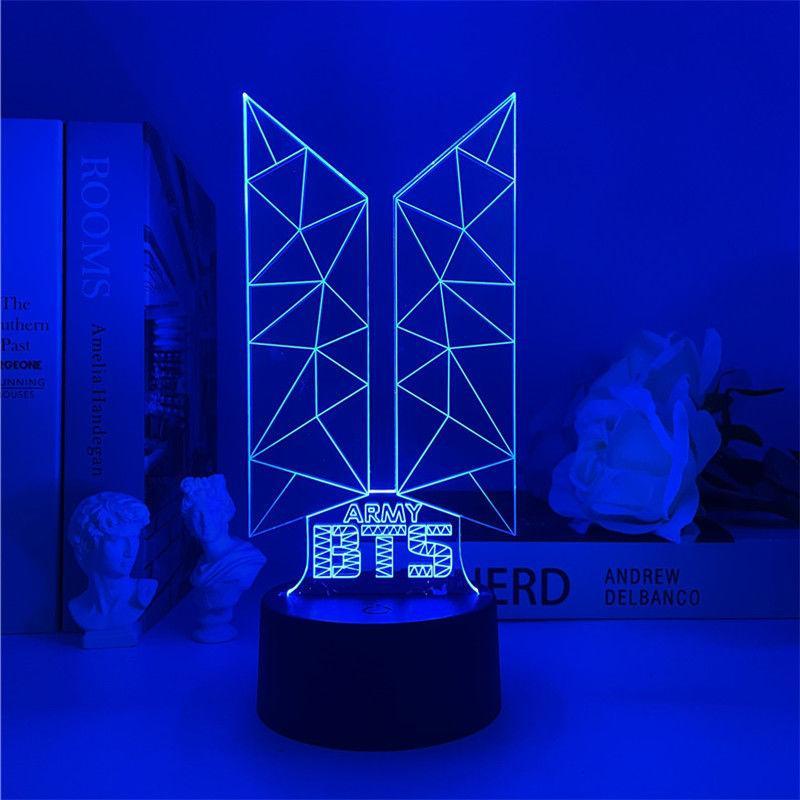 BTS LAMP LED LIGHT CHANGES COLOR (16 COLORS) WITH REMOTE CONTROL