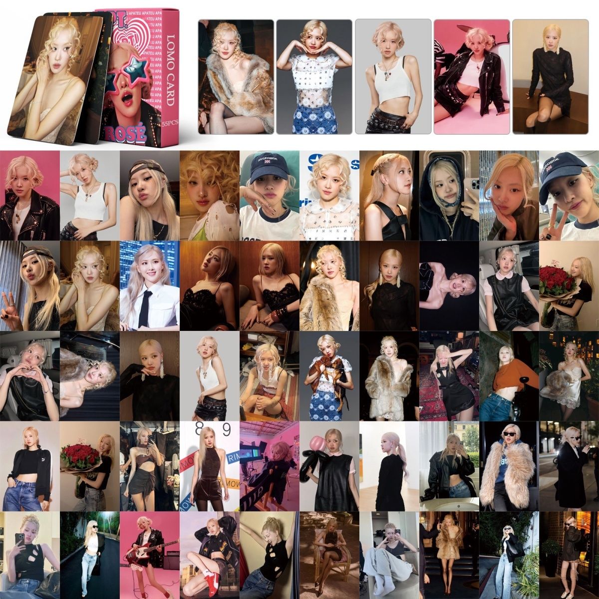 APT ROSÉ PHOTOCARDS 55 PCS