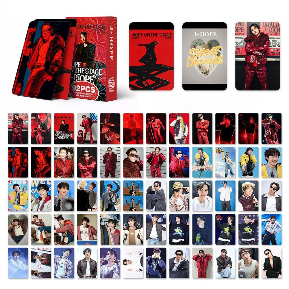 JHOPE “HOPE ON THE STAGE” 92 PCS (60 PHOTOCARDS + 32 STICKERS)