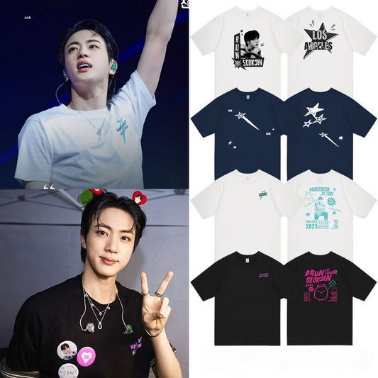 JIN RUNSEOKJIN TOUR T SHIRTS 100% COTTON