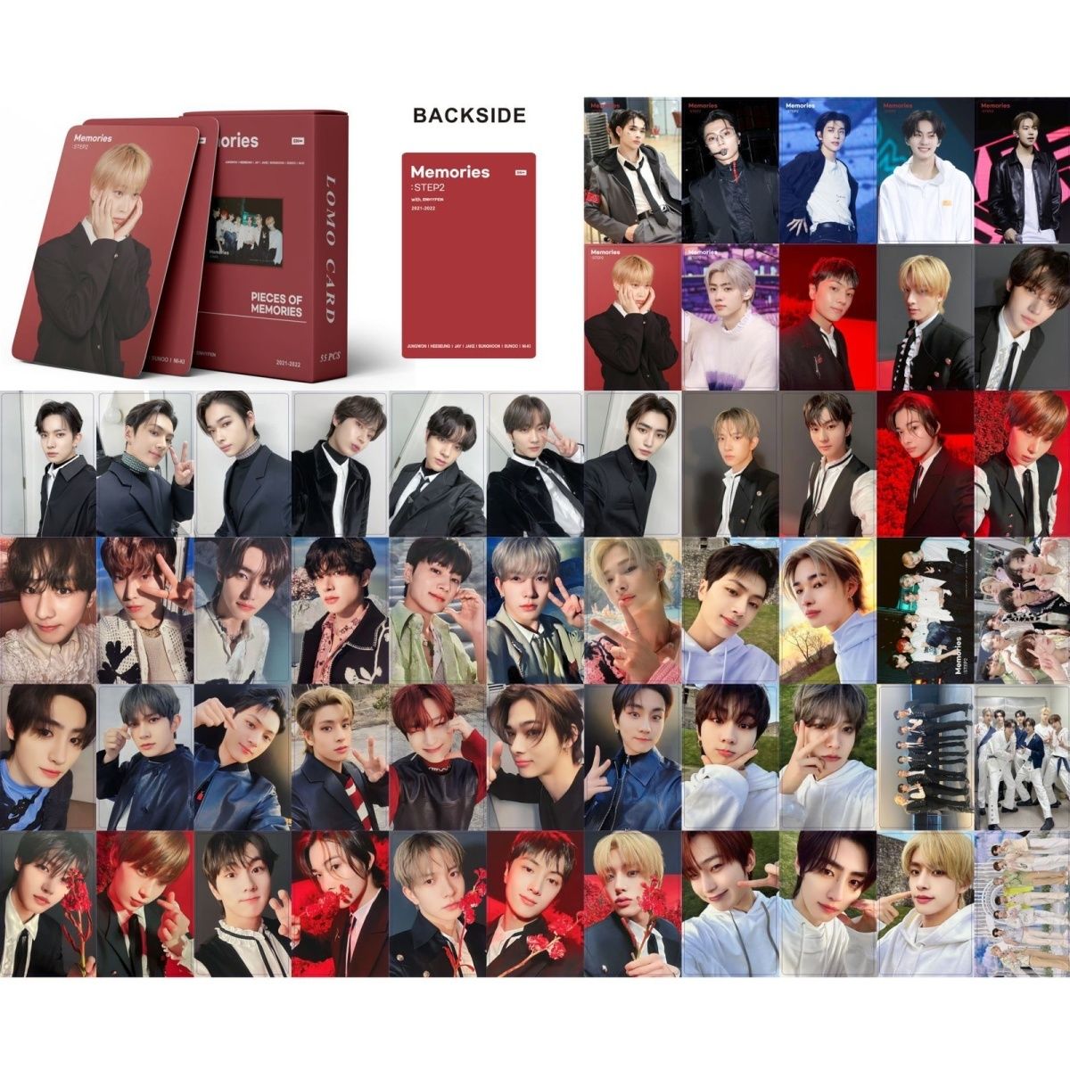 PHOTOCARDS ENHYPEN MEMORIES: STEP2 55 PCS