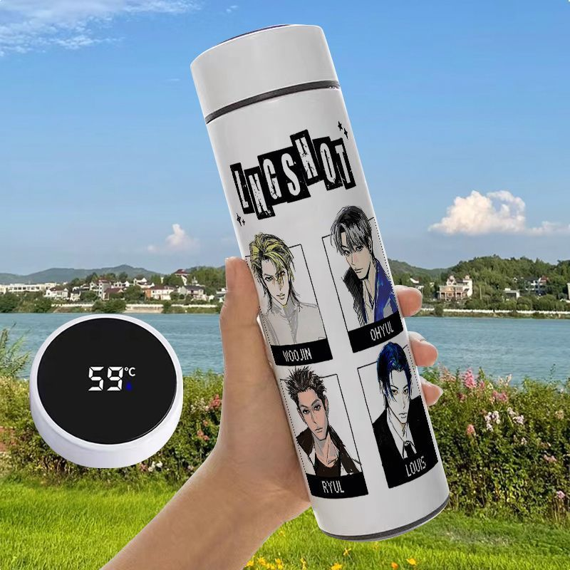 LNGSHOT THERMAL BOTTLES IN STAINLESS STILL WITH LED DISPLAY