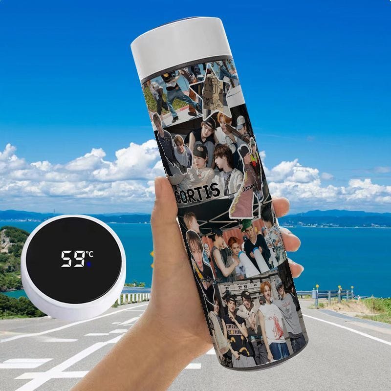 CORTIS THERMAL BOTTLES IN STAINLESS STILL WITH LED DISPLAY