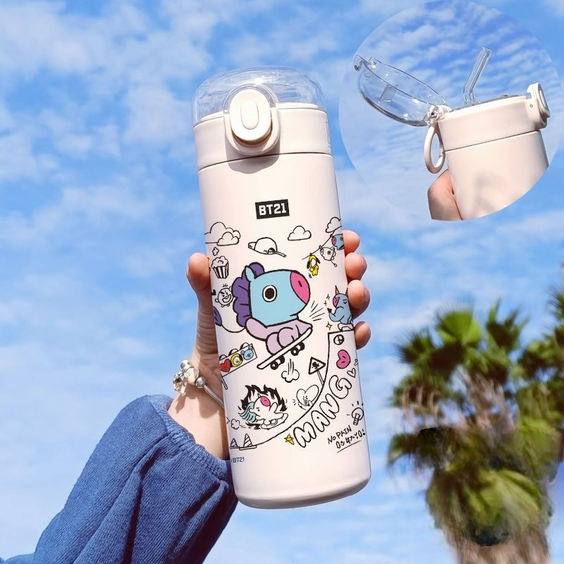 BT21 STAINLESS STEEL THERMAL BOTTLES 420 ML