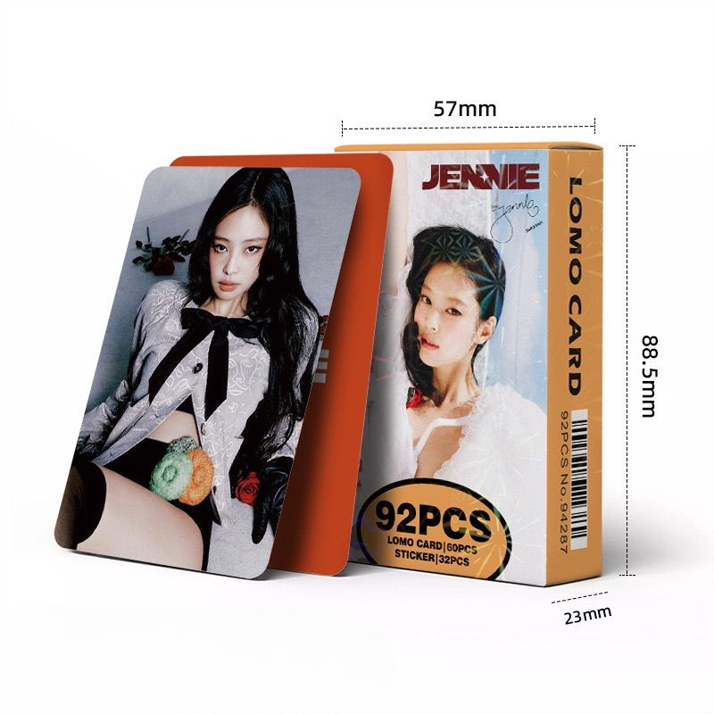 PHOTOCARDS JENNIE  MANTRA + STICKERS (92 PCS)