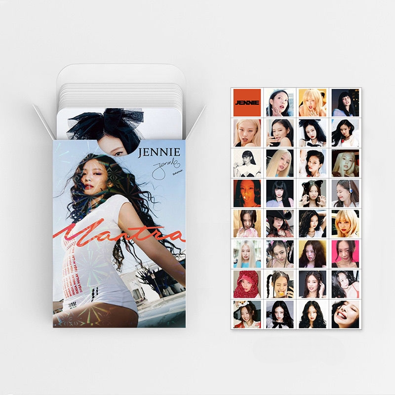 PHOTOCARDS JENNIE  MANTRA + STICKERS (92 PCS)