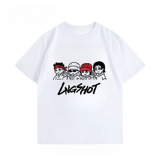 LNGSHOT T-SHIRTS 100% COTTON (various colors)